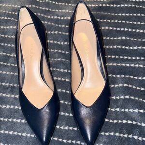 Gianvito Rossi Blue Heels Classic Pointed-Toe Pumps